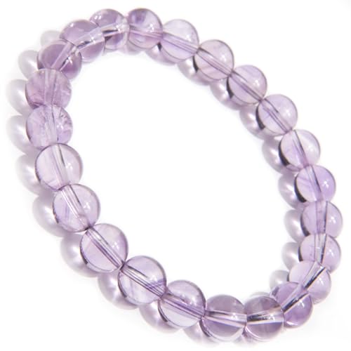 ILLUMINIA Natural AAA Grade Crystal Gemstone Beaded Bracelet | Healing Energy Charged Quartz Stone Bead | Stretch String Bracelet for Women Men Unisex