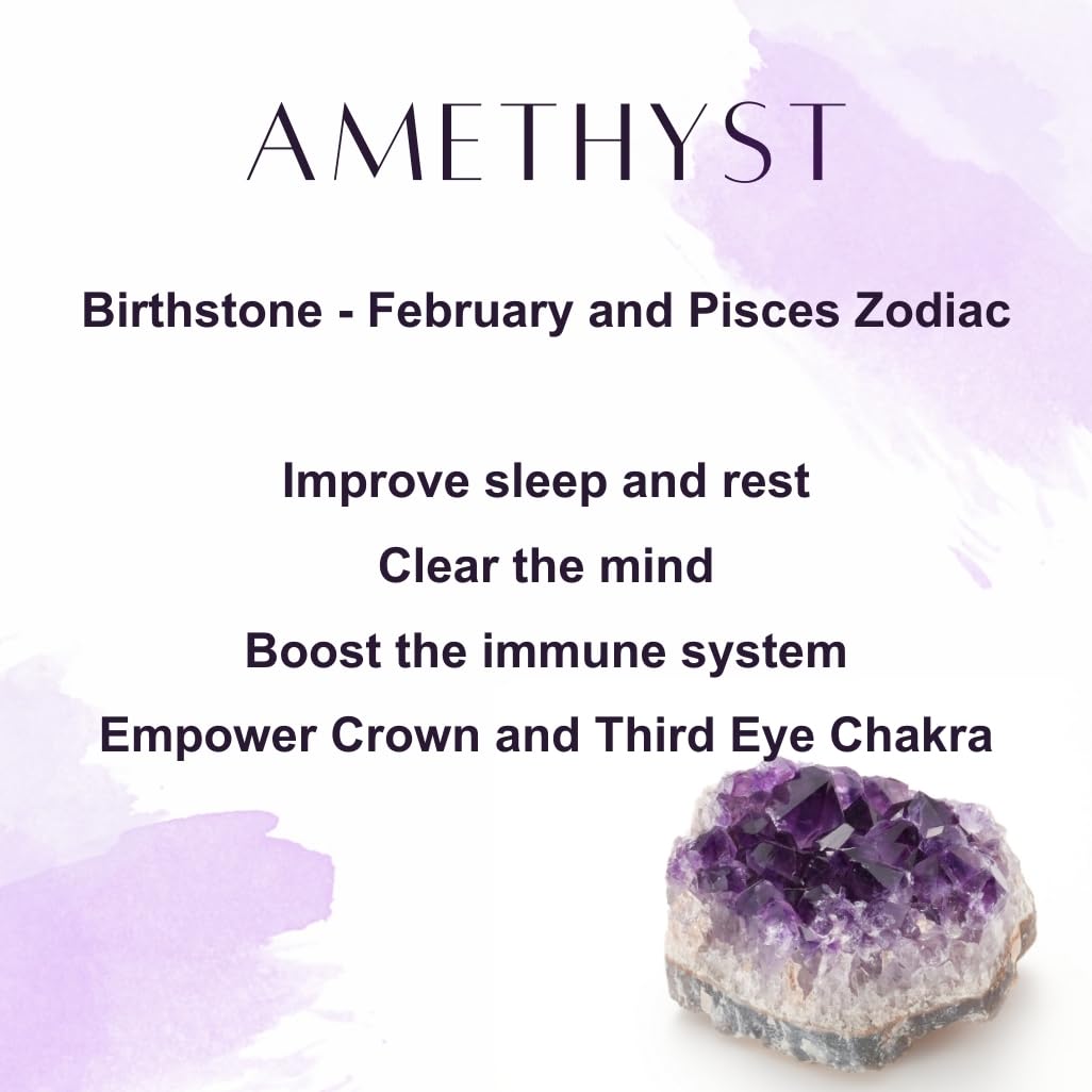 ILLUMINIA Natural AAA Grade Crystal Gemstone Beaded Bracelet | Healing Energy Charged Quartz Stone Bead | Stretch String Bracelet for Women Men Unisex