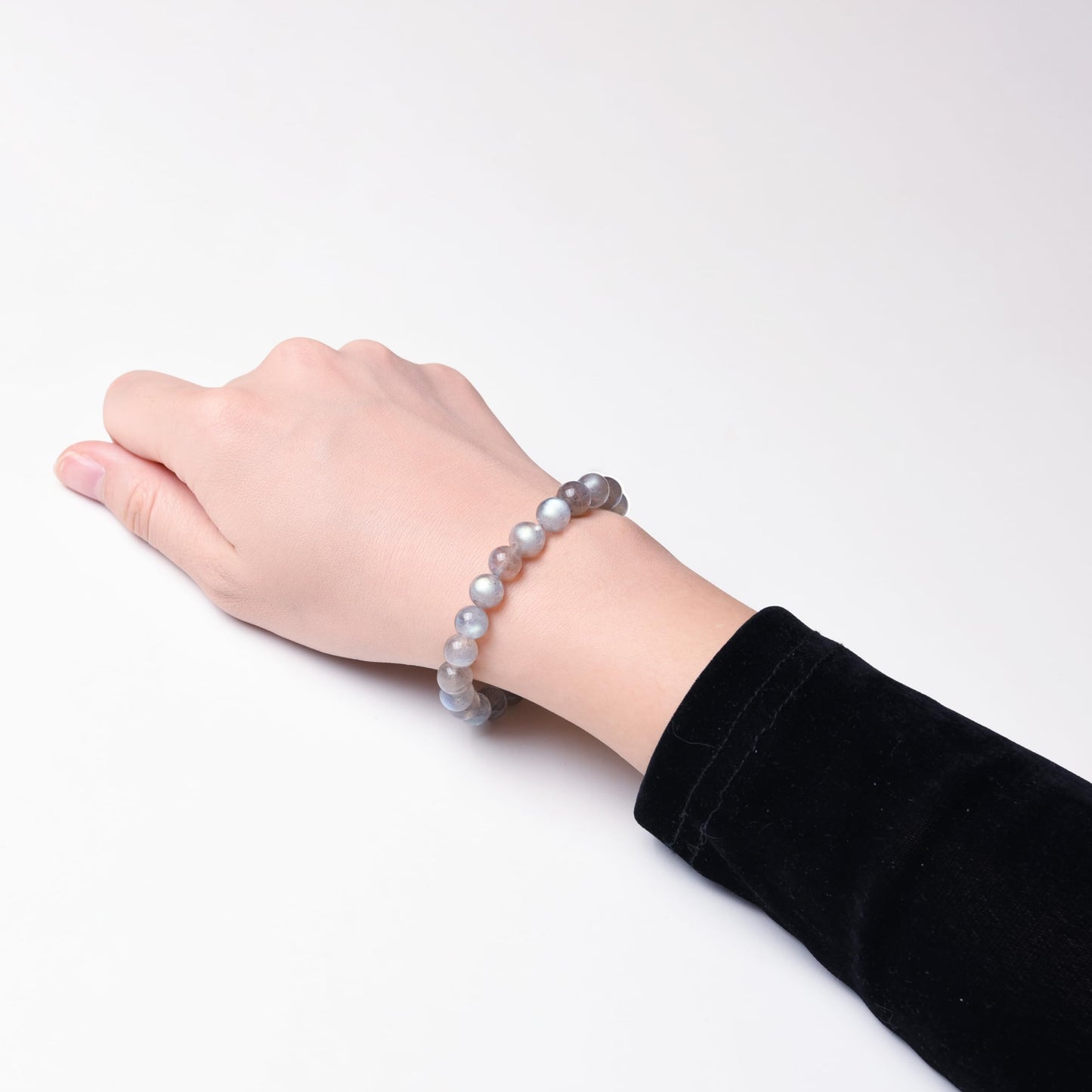 ILLUMINIA Natural AAA Grade Crystal Gemstone Beaded Bracelet | Healing Energy Charged Quartz Stone Bead | Stretch String Bracelet for Women Men Unisex