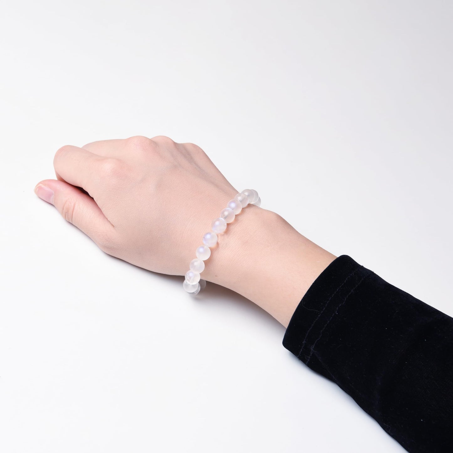 ILLUMINIA Natural AAA Grade Crystal Gemstone Beaded Bracelet | Healing Energy Charged Quartz Stone Bead | Stretch String Bracelet for Women Men Unisex