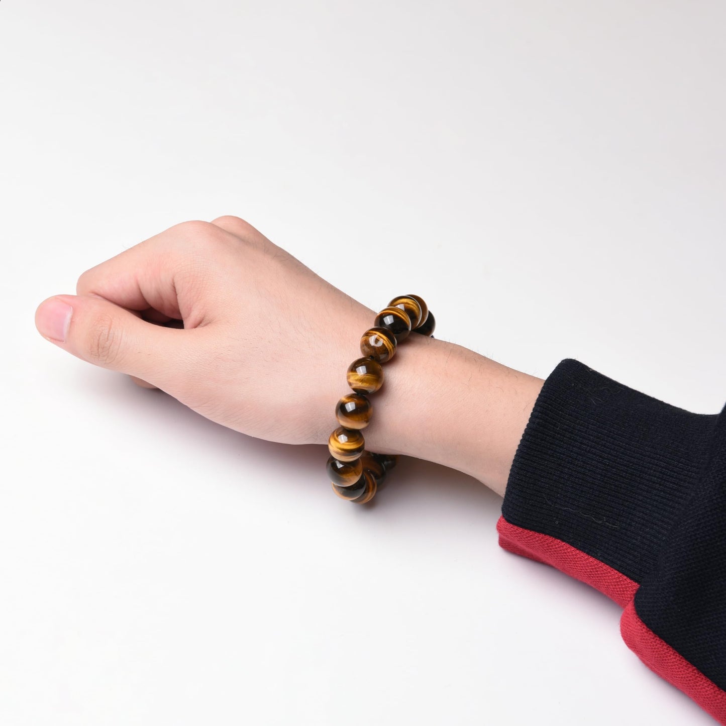 ILLUMINIA Natural AAA Grade Crystal Gemstone Beaded Bracelet | Healing Energy Charged Quartz Stone Bead | Stretch String Bracelet for Women Men Unisex