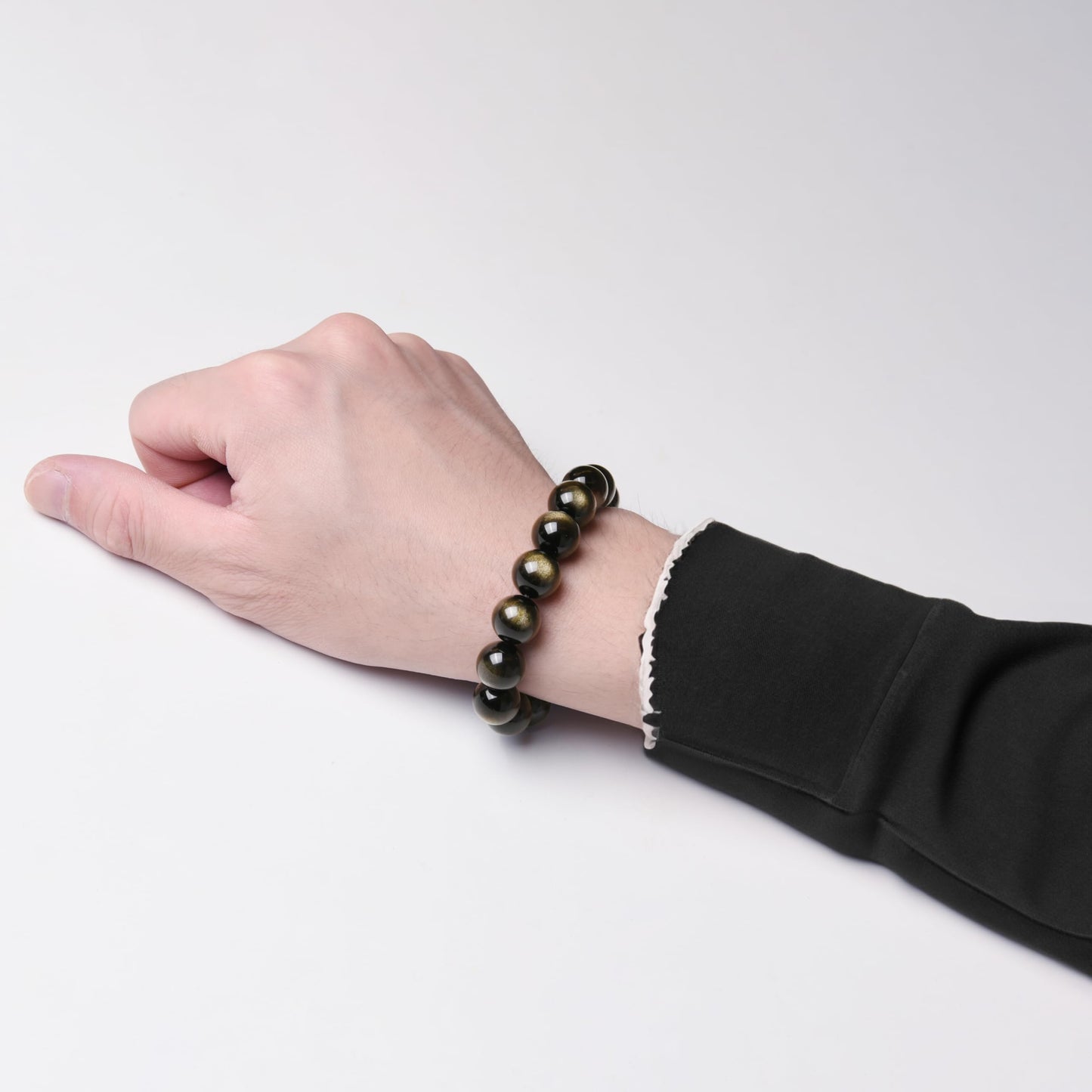 ILLUMINIA Natural AAA Grade Crystal Gemstone Beaded Bracelet | Healing Energy Charged Quartz Stone Bead | Stretch String Bracelet for Women Men Unisex