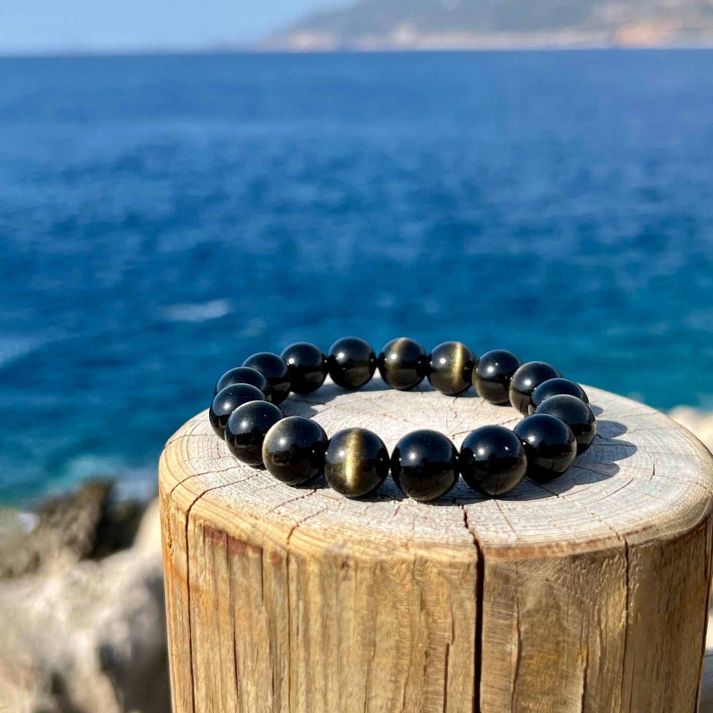 ILLUMINIA Natural AAA Grade Crystal Gemstone Beaded Bracelet | Healing Energy Charged Quartz Stone Bead | Stretch String Bracelet for Women Men Unisex