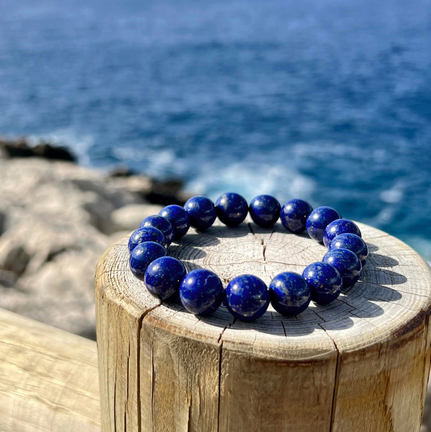 ILLUMINIA Natural AAA Grade Crystal Gemstone Beaded Bracelet | Healing Energy Charged Quartz Stone Bead | Stretch String Bracelet for Women Men Unisex